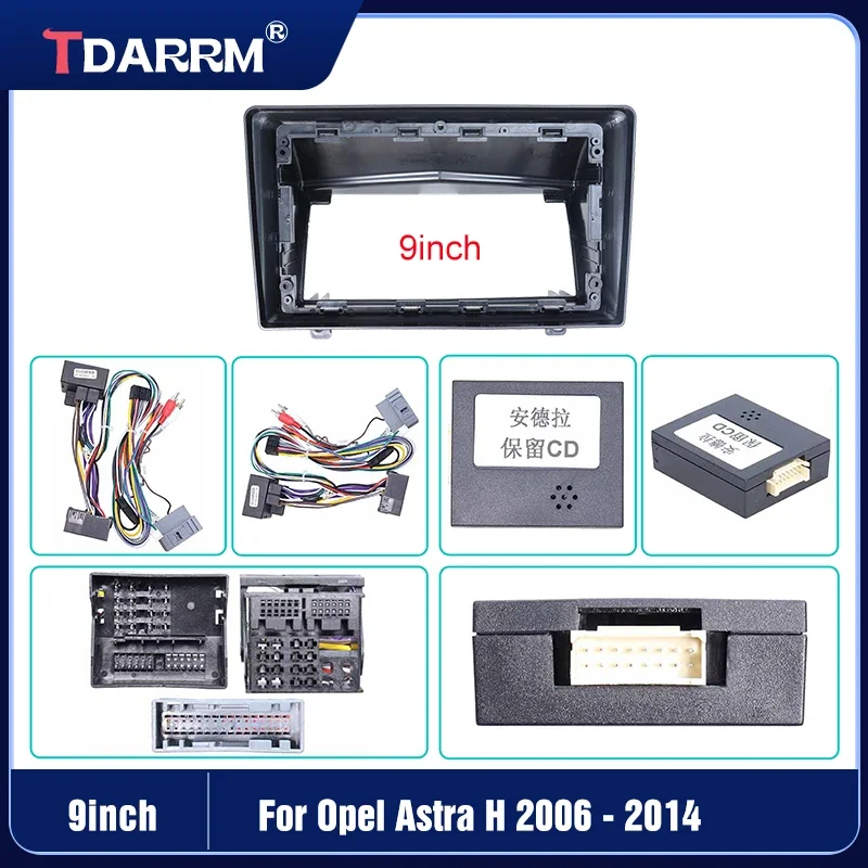 

For Opel Astra 2004-2014 Car Radio Stereo Audio Left Screen Frame Multimedia Video Player Harness Frame 9Inch