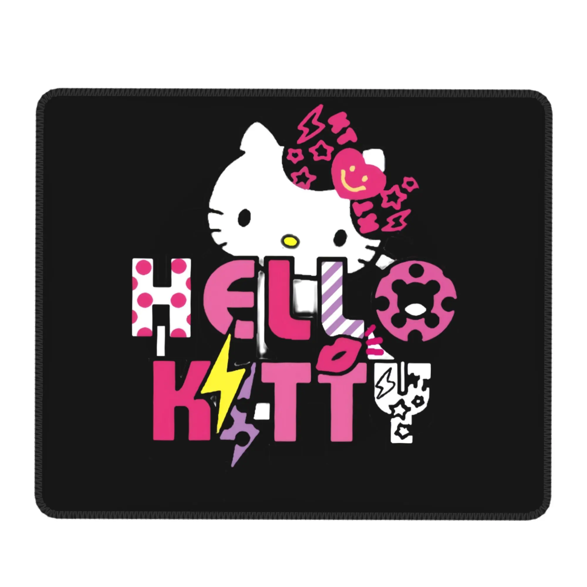 Tapis de souris imprimé hello kitty, accessoires de jeu pour Pc, tapis de souris Overlock, pour bureau d'ordinateur