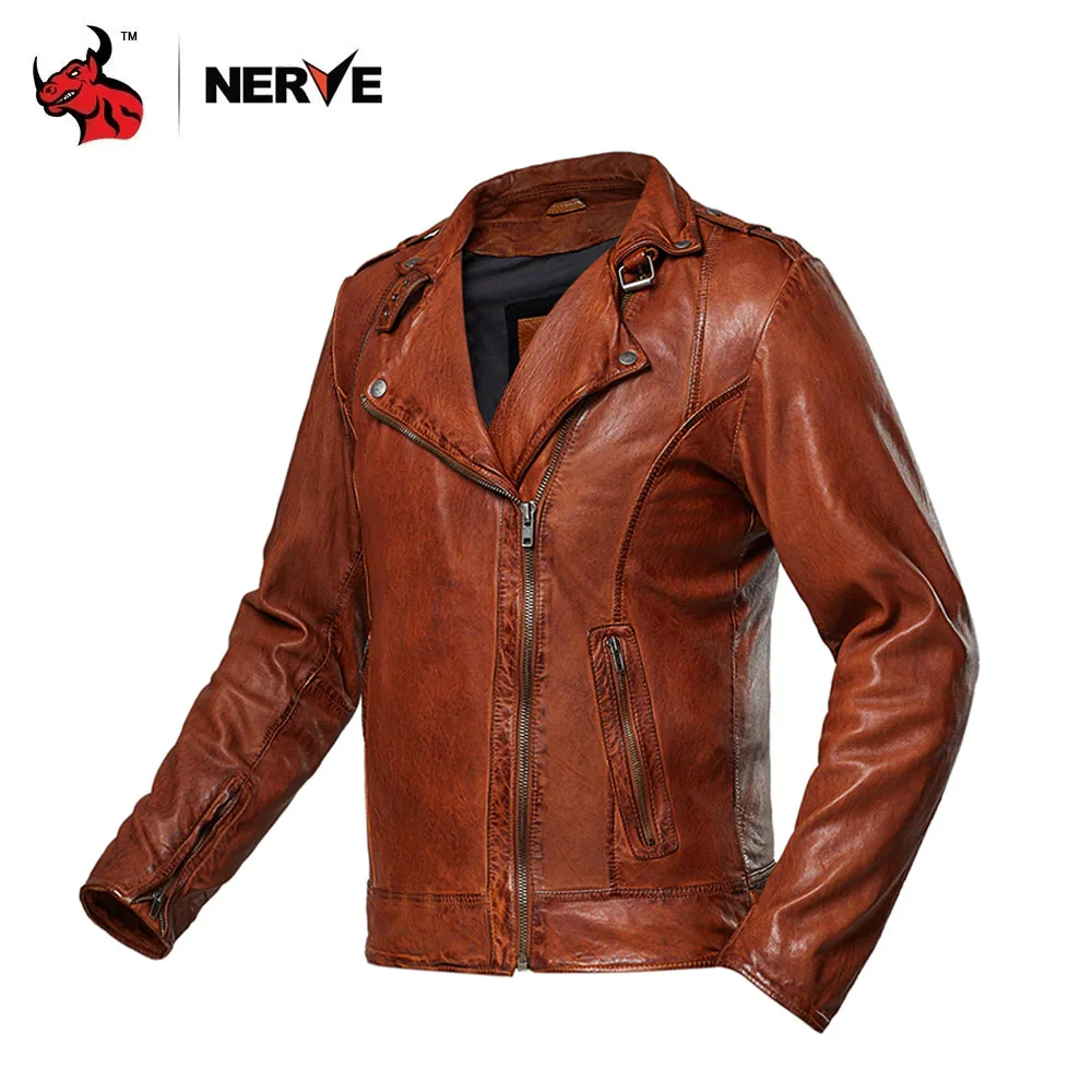 

Standing Collar Design Biker Leather Jacket Breathable Wool Biker Jacket Wearable Biker Riding Protective Jacket Higher Quality