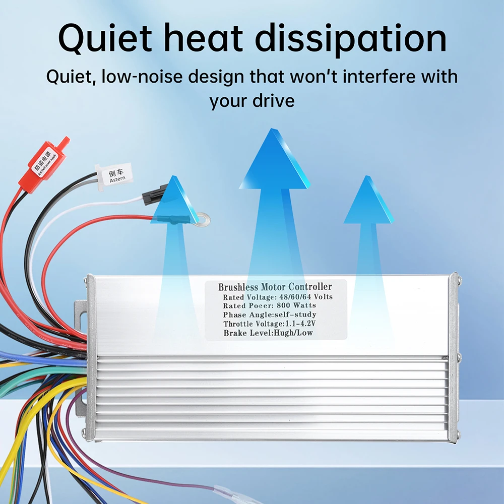 

48V 60V 64V 800W E-bike Intelligent Brushless Controller For E-bike Electric Scooter Accessories Wholesale and dropshipping