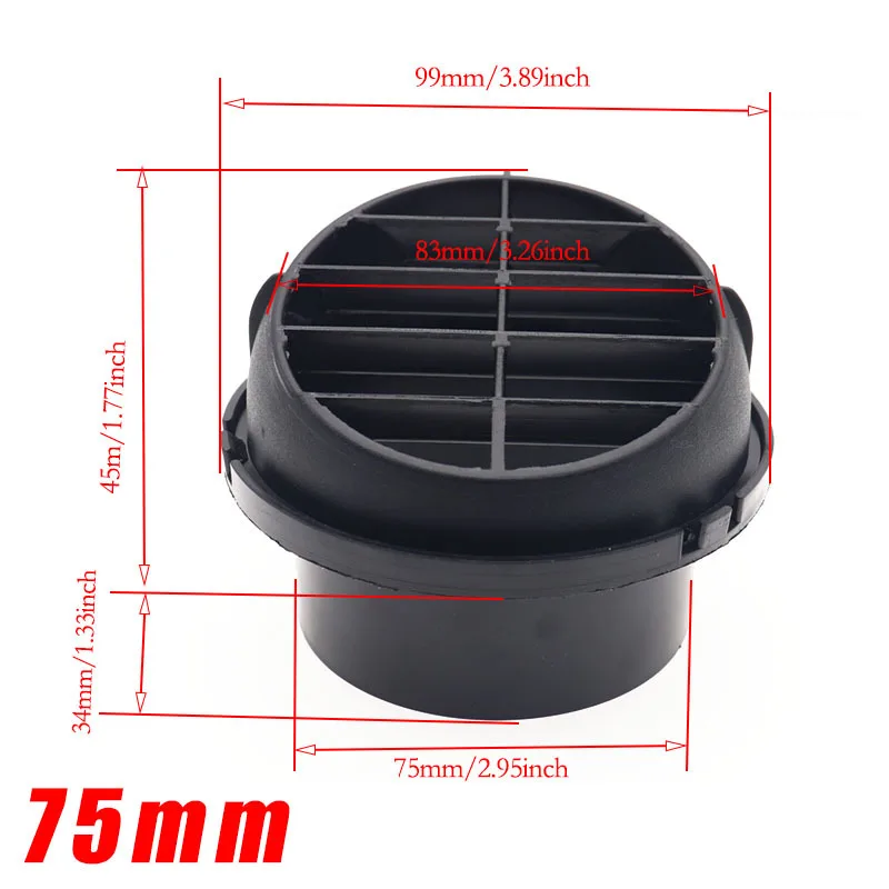 Air Vent Ducting T L Piece Elbow Pipe Outlet Exhaust Connector joiner For Webasto Eberspaecher Diesel Parking Heater Accessory