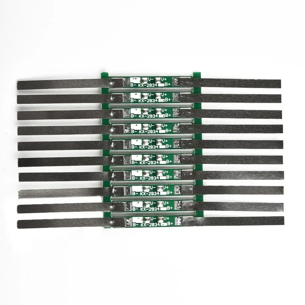 Imagem -02 - Placa de Proteção para 1s 3.7v Li-ion Bateria de Lítio Proteção contra Sobrecarga Acessórios para Carro 10 20 50 100 Pcs 3a