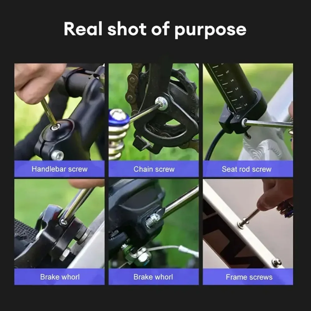 

New 11 in 1 Bicycle Repair Tool Kit Multifunction Aluminum alloy Bicycle Multi Tool Chain Hex Spoke Mountain Bike Wrench