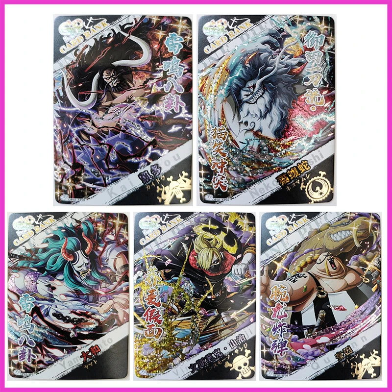 Anime ONE PIECE Rare SP Refraction Foil Kaidou Yamato Nekomamushi Sanji Quinn Toys for boys Collectible Cards Birthday Present