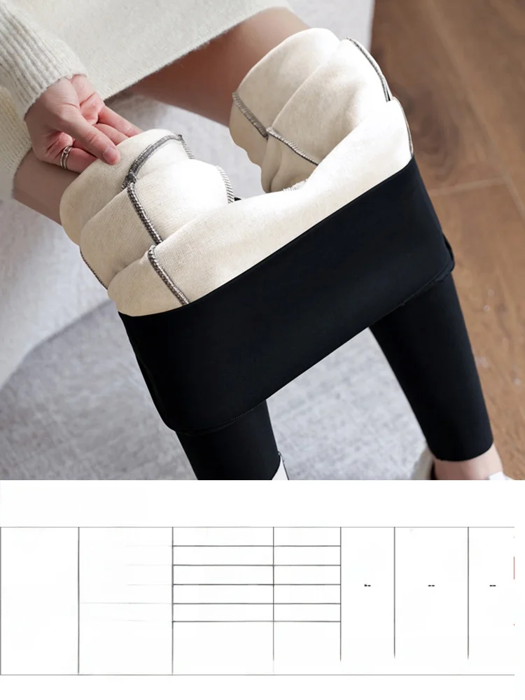 plus Size Women's Yoga Pants with kets Fce Lined ark Skin Design High Waist Long Trousers Casual Faion plus Size