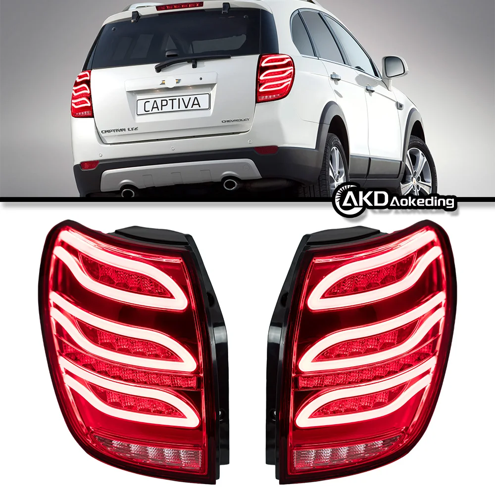 Taillight For Chevrolet Captiva Tail Lights Benz Style With Sequential Turn Signal Animation Brake Parking Lighthouse Facelift