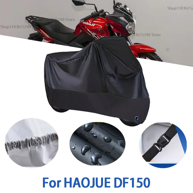 

Motorcycle Full Covers For HAOJUE DF150 Car Outdoors Sun Protection Dust No Ear Thickened Oxford Clothcover Accessories