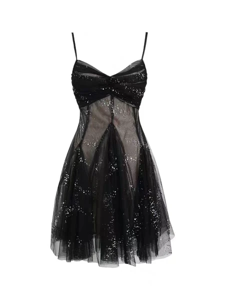 

Fairy Dress Elegant Socialite Sneaky Design Sequined Suspender Summer