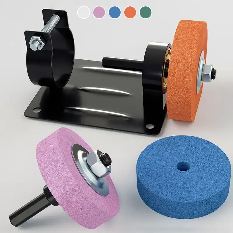 

Grinder Sharpening Polisher Metal Polishing Mini Belt And Wheel & Converter Bracket Holder Conversion Sander Grinding Kit With