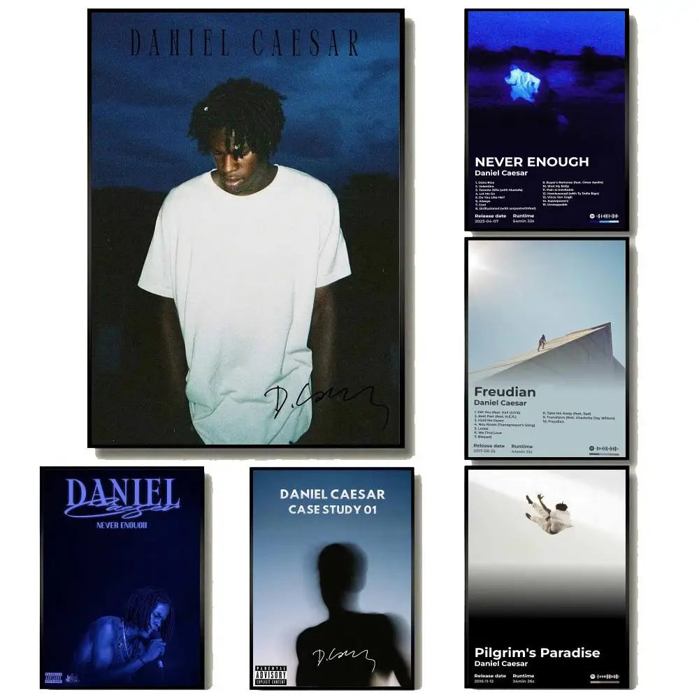 Rapper D-Daniel Caesar Music Poster Modern Minimalist Wall Art Prints for Home Decor Interior Bedroom Living Room