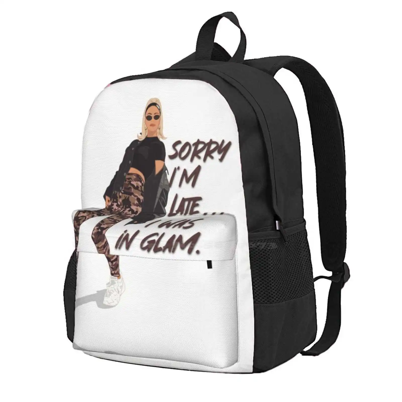 The Real Housewives Of Beverly Hills Dorit Kemsley Sorry I’M Late I Was In Glam Hot Sale Schoolbag Backpack Fashion Bags Real