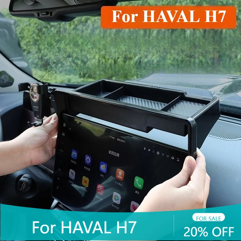 

Car Styling Mobile Phone Holder Air Vent Mount Gravity Bracket Stand Auto Modified Accessories For HAVAL H7 2025 2026 Dargo 2TH