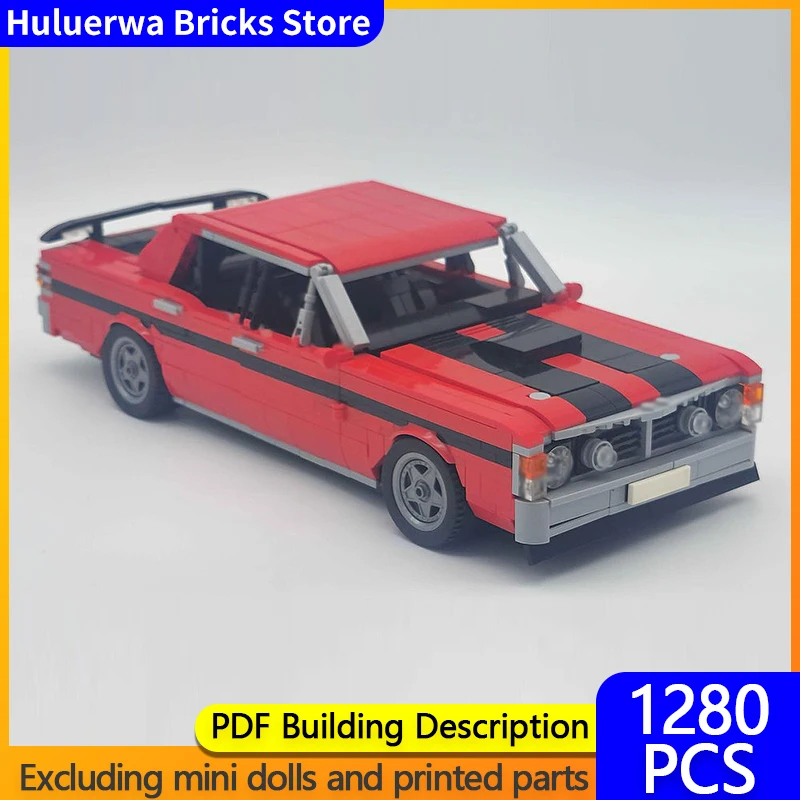 

Модель городской автомобиль MOC, строительные кирпичи GT-HO Phase III, мускулистый автомобиль, модульная технология, детские праздничные подарки, сборные игрушки, костюм