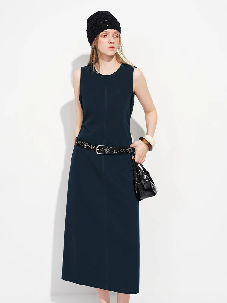 

Elegant Waist-Cinching Sleeveless Dress Women's Spring Fashion 2026 Slim Fit Vest Dress Inner Wear Casual City Commute