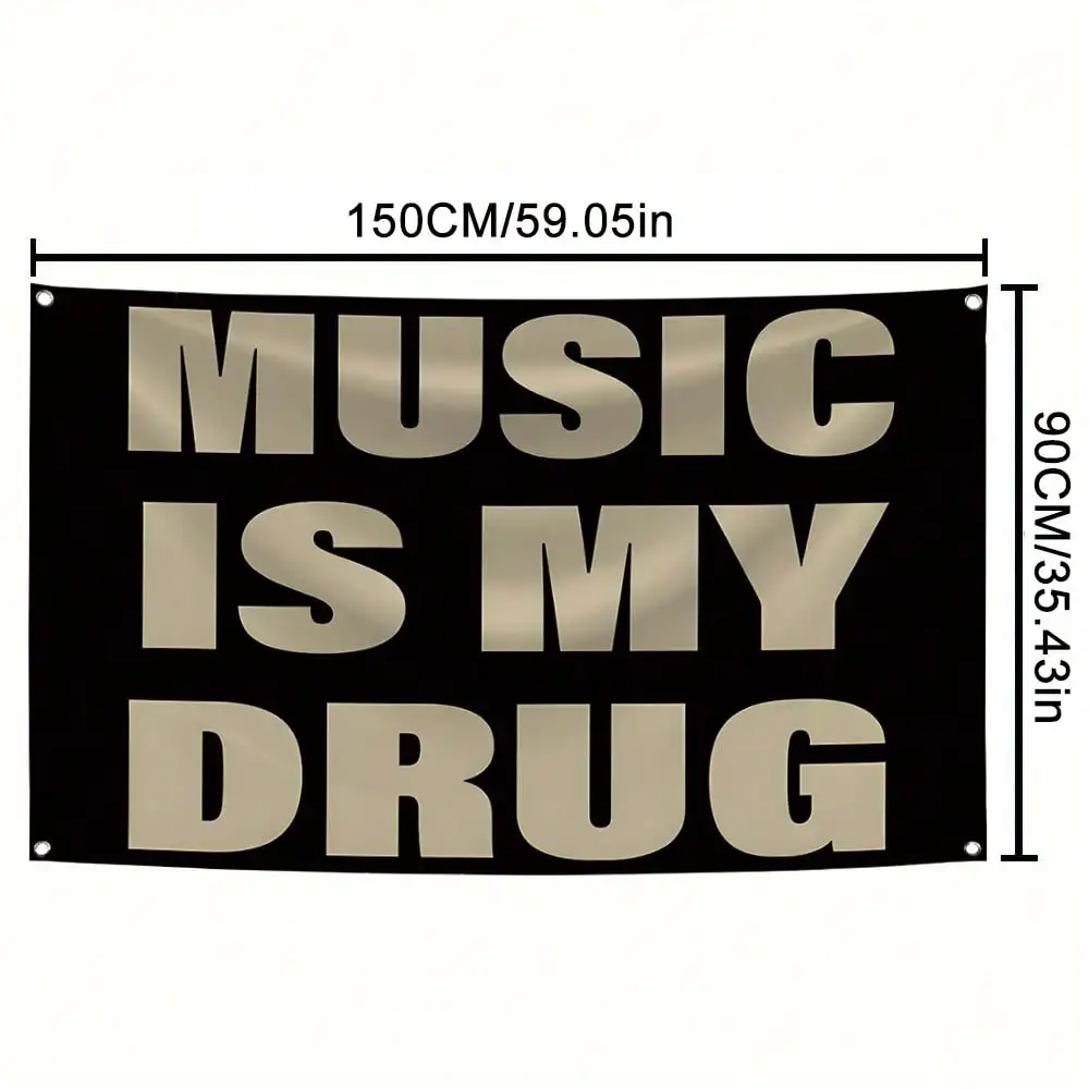 الموسيقى هي موسيقي مجردة الكرتون الفن تصميم نسيج اللون الجدار شنقا العلم لغرفة النوم غرفة المعيشة النوم حفلة الهالوين