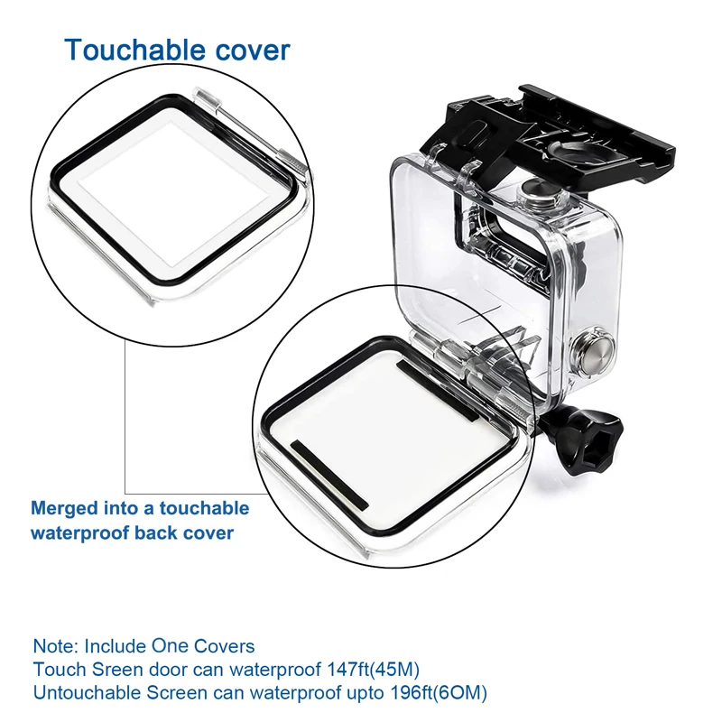 GoPro Hero 5 6 7 Black Waterproof Housing Case Underwater Driving For Go Pro 5 6 Protective Dive Cover Action Camera Accessoris