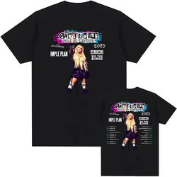 Avril Lavigne Greatest Hits 2025 Tour T-shirt Short Sleeve Cotton Summer Tshirt High Quality Unisex Streetwear Men/Women Clothes