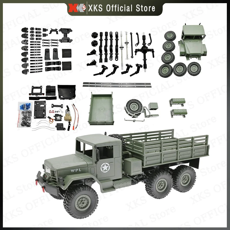 WPL 1/10 1/16 RC Car B16 B24 C14 C24 C24-1 D12 MN45 Kit Version LED Light Electric Climbing Truck RC Car Toy Diy Gift for Boy