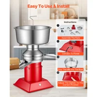 SucceBuy Electric Milk Cream Separator Output 10500RPM 304 Stainless with 4.5L Bowl Capacity Milk Skimmer Separating Machine 5