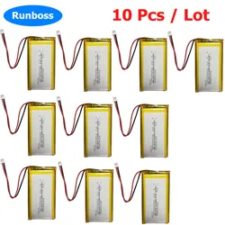 10Pcs/Lot 3.7V 3200mAh 804066 1.25mm Plug Lithium Polymer Battery For Open Source Console R36S Handheld Game Console Machine