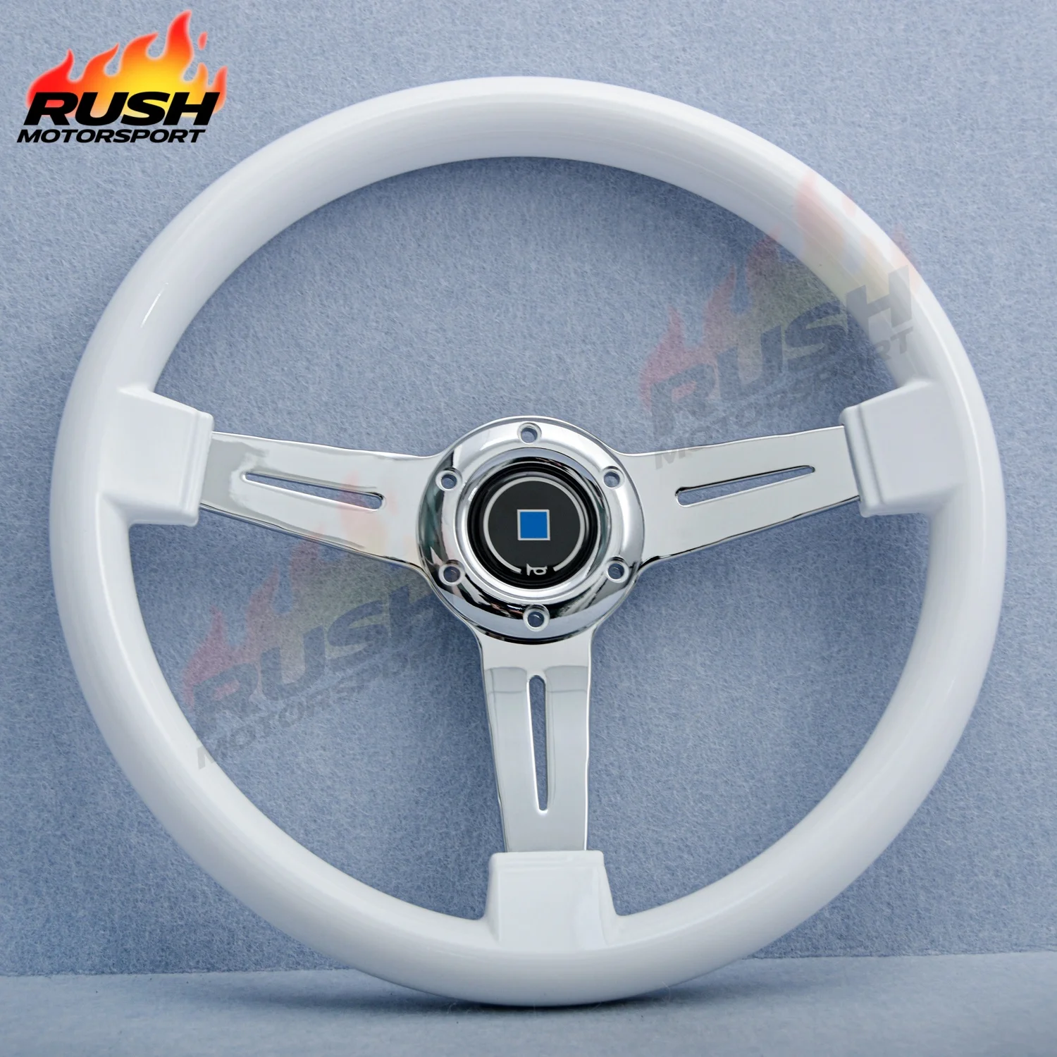 

14inch/340mm Classic Vintage White ABS Steering Wheel JDM Racing Sport Steering Wheel PC-ST06