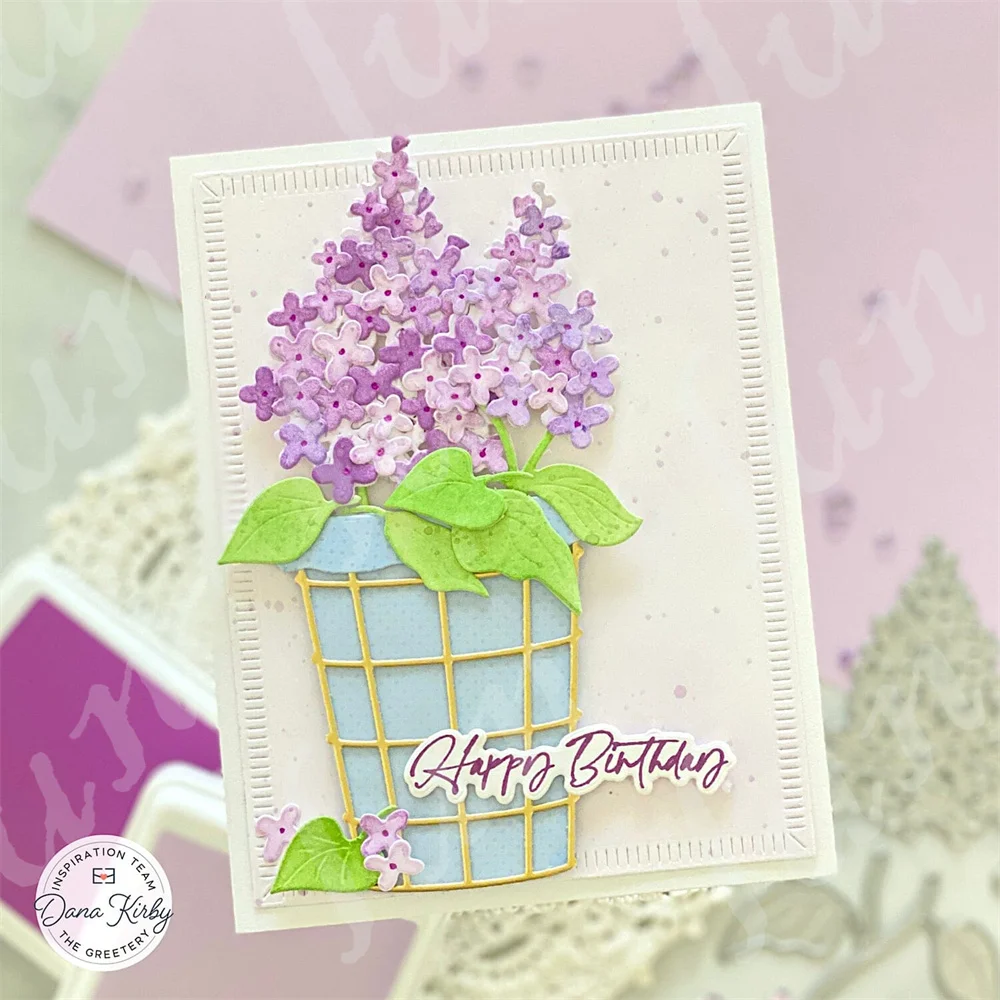 Botanicuts Lilacs Die Easter Metal Cutting Dies New Arrivals 2024 Scrapbooking Embossed Paper Card Album DIY Craft Decoration