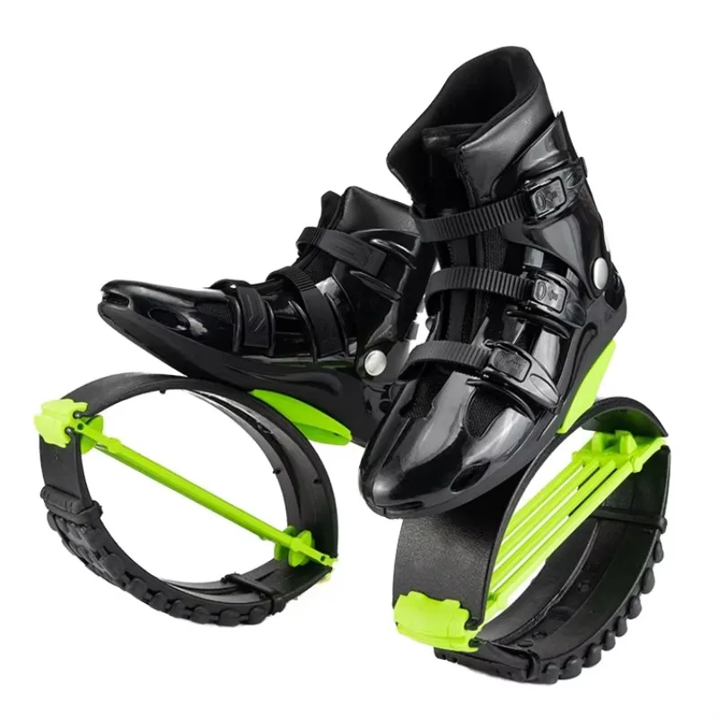 Men's and women's indoor fitness training rebound running shoes mesh kangaroo jumping stilts gym bounce boots