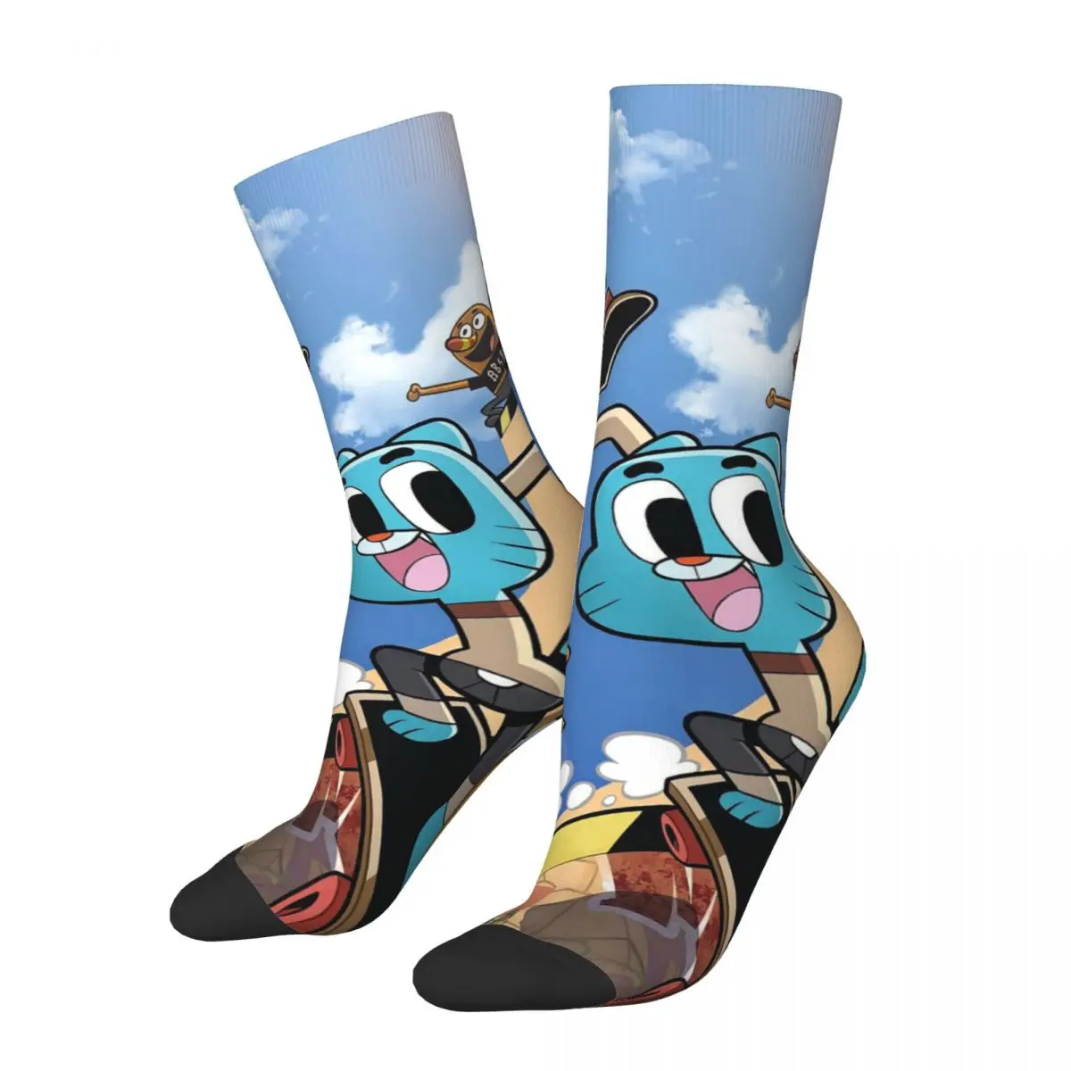 Nicole Gumball Watterson Socks Harajuku Sweat Absorbing Stockings All Season Long Socks Accessories for Man's Woman's Gifts