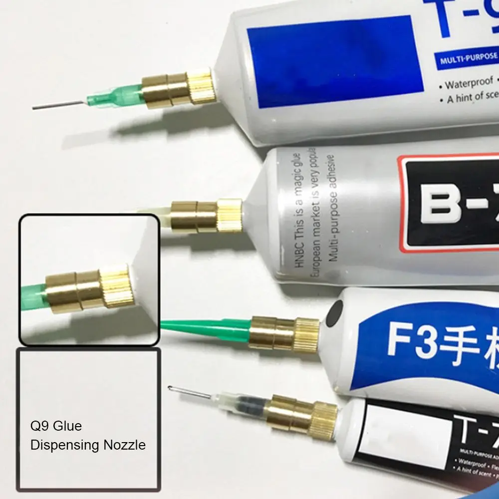 Durable Conical Glueing Glue Outlet Q9 Glue Dispensing Nozzle Liquid Dispenser Dispensing Needle Adapter For B7000/T7000/T8000