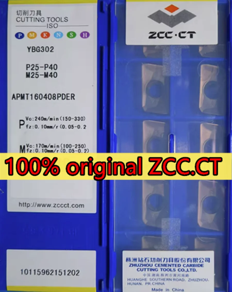 APMT1135PDR APMT160408PDER YBG202 YBG302 YBG205 100% original ZCC.CT Carbide insert Processing: stainless steel and steel