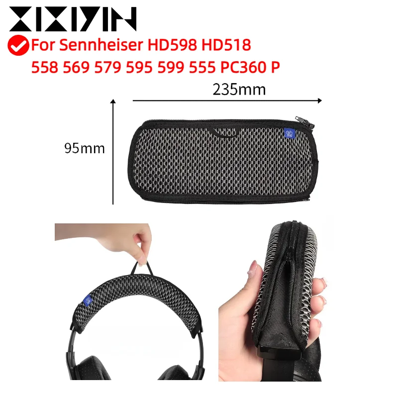 

XIXIYIN Zipper head beam grid protective cover/hook head beam cover For Sennheiser HD598 HD518 558 569 579 595 599 555 PC360