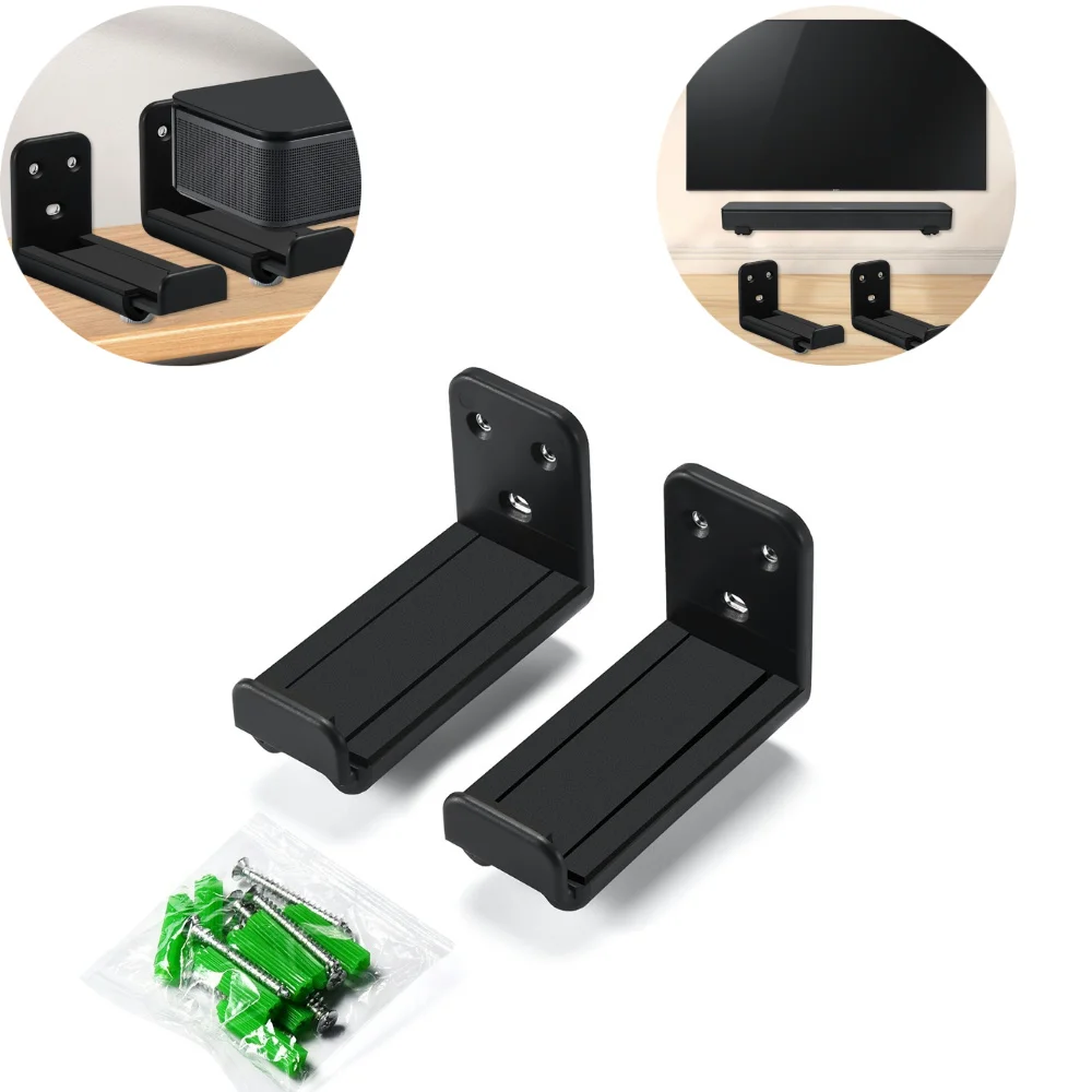 

Soundbar Mount Holds Up To 44lbs Universal Wall Mount Bracket Kit for Most Soundbar Wall Mount Shelf Mounting Brackets