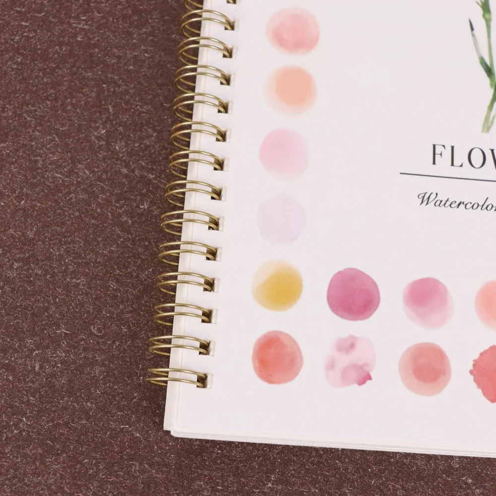 Watercolor Flower Workbook: Watercolor Coloring Book, a wonderful gift, 12 beginner-friendly light-drawn illustrations, a great