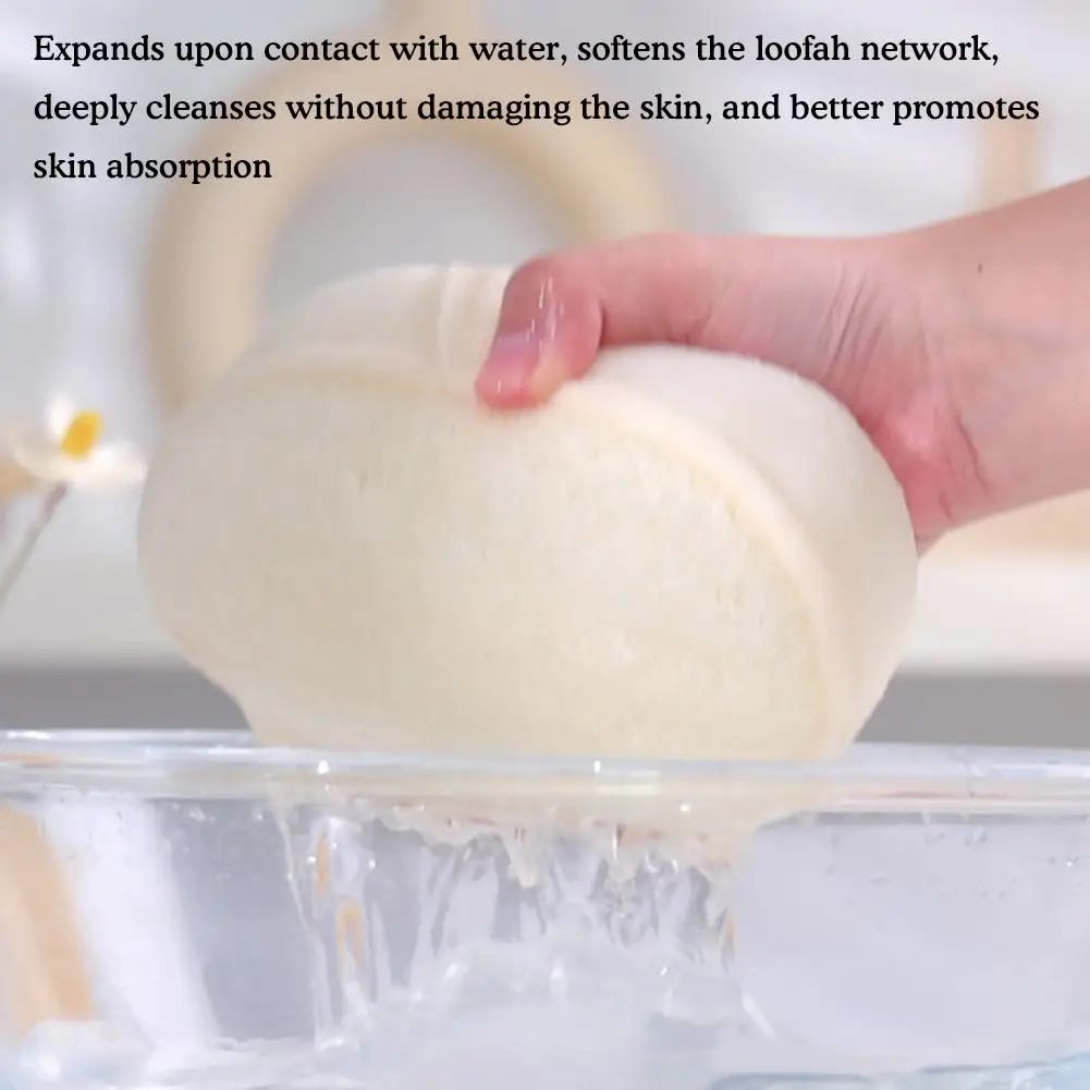 

Natural Loofah Bath Exfoliating Scrub Sponge Body Scrubber Exfoliator Soft Shower Cleaning Brush Back Cleaner Pads massage brush