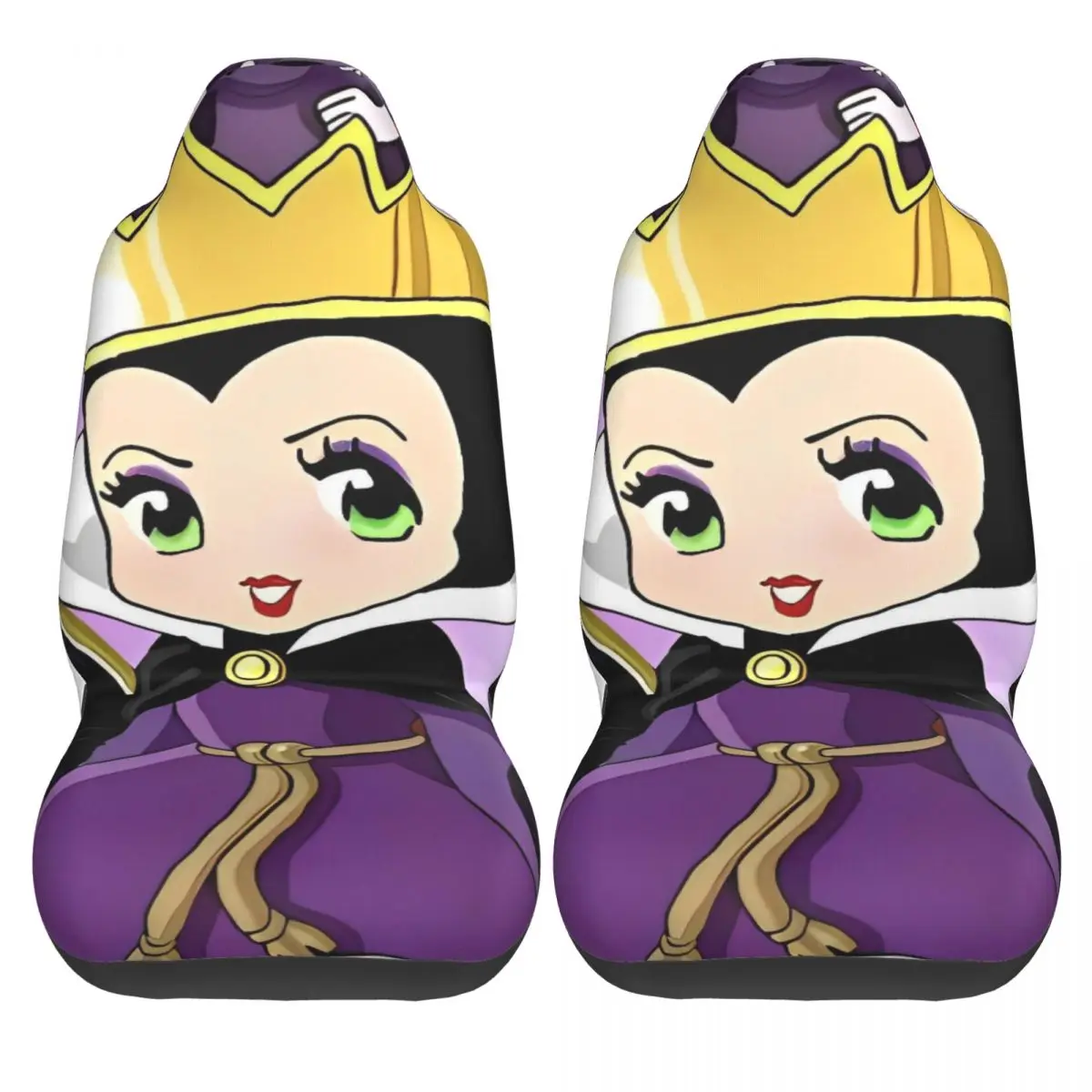 

Чехлы на автомобильные сиденья Villains, гибкие автомобильные чехлы на сиденья из полиэстера, 2 шт., милый чехол для грузовика