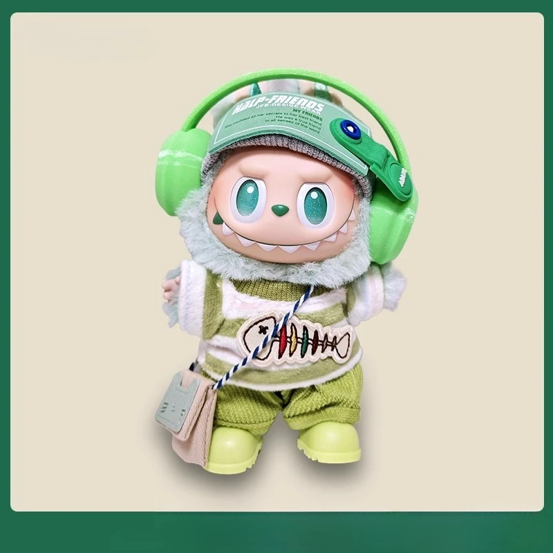 

100% подлинная одежда для кукол Rabub, летняя детская одежда Labubu высокой энергии 3-го поколения, виниловая одежда для кукол стоя