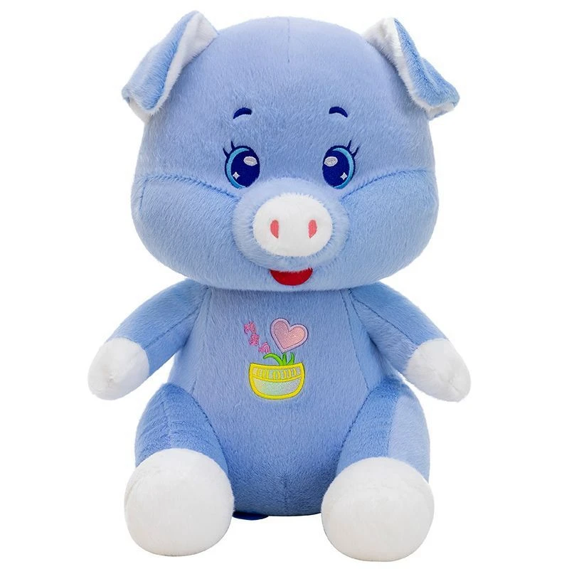 

35CM Lucky Pig Plush Toy Kawaii Little Pig Angel Animal Blue and Pink Pig Doll as a Birthday and Christmas Gift for Children
