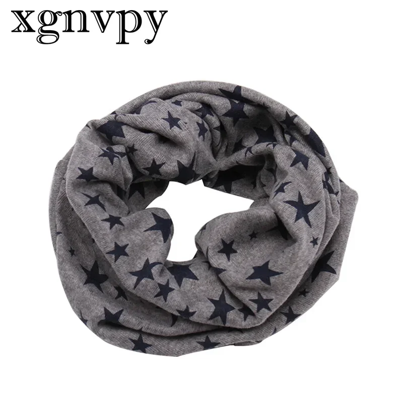 xgnvpy Winter New Children's Neck Little Star Children's Scarf Thickened Warm Cute Girl Baby Neck 1-7 Boys