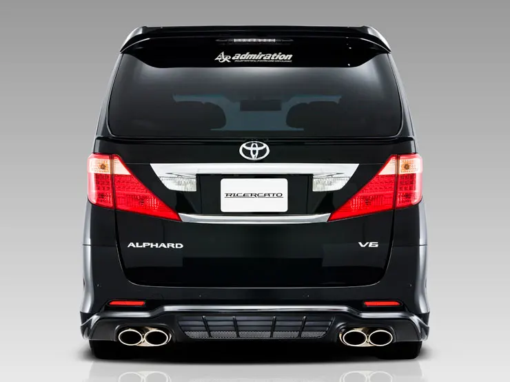 

For Toyota Alphard/Vellfire 20 Series AH20 AD Style Rear Lip | Twin Exit Exhaust Compatibility
