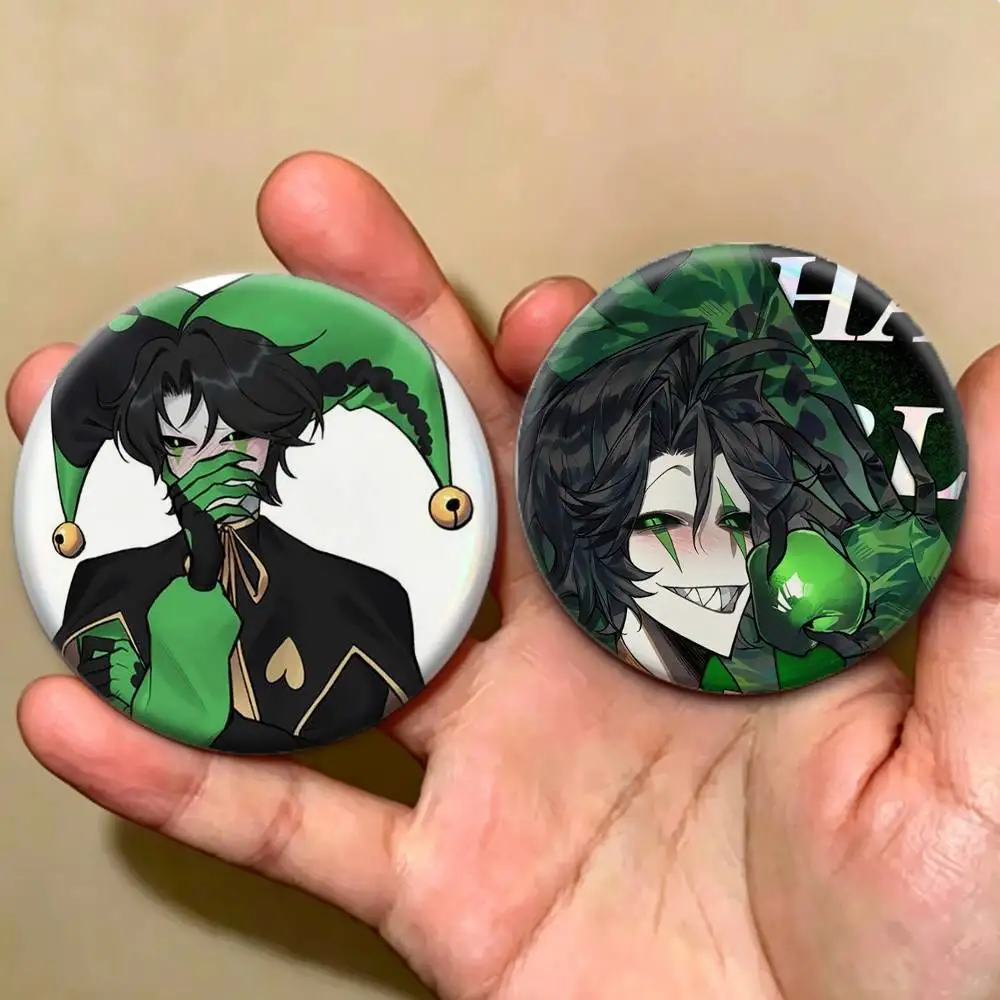 The Freak Circus H-Harlequin Badges Creative Tinplate Button PinsBrooch Badge Clothes Backpack