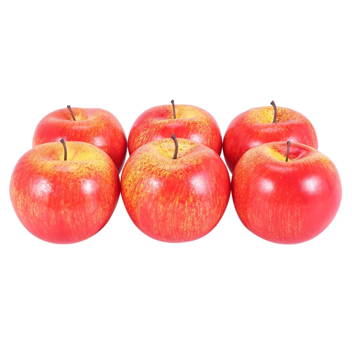 Decorative Artificial Plastic Fruits Imitation Home Decor 6pcs Red