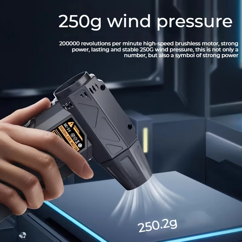 AbuDodo 53m/s 260g Downforce Turbo Fan Brushless Motor Industrial Cooling High-Power Airflow  Heat Resistant