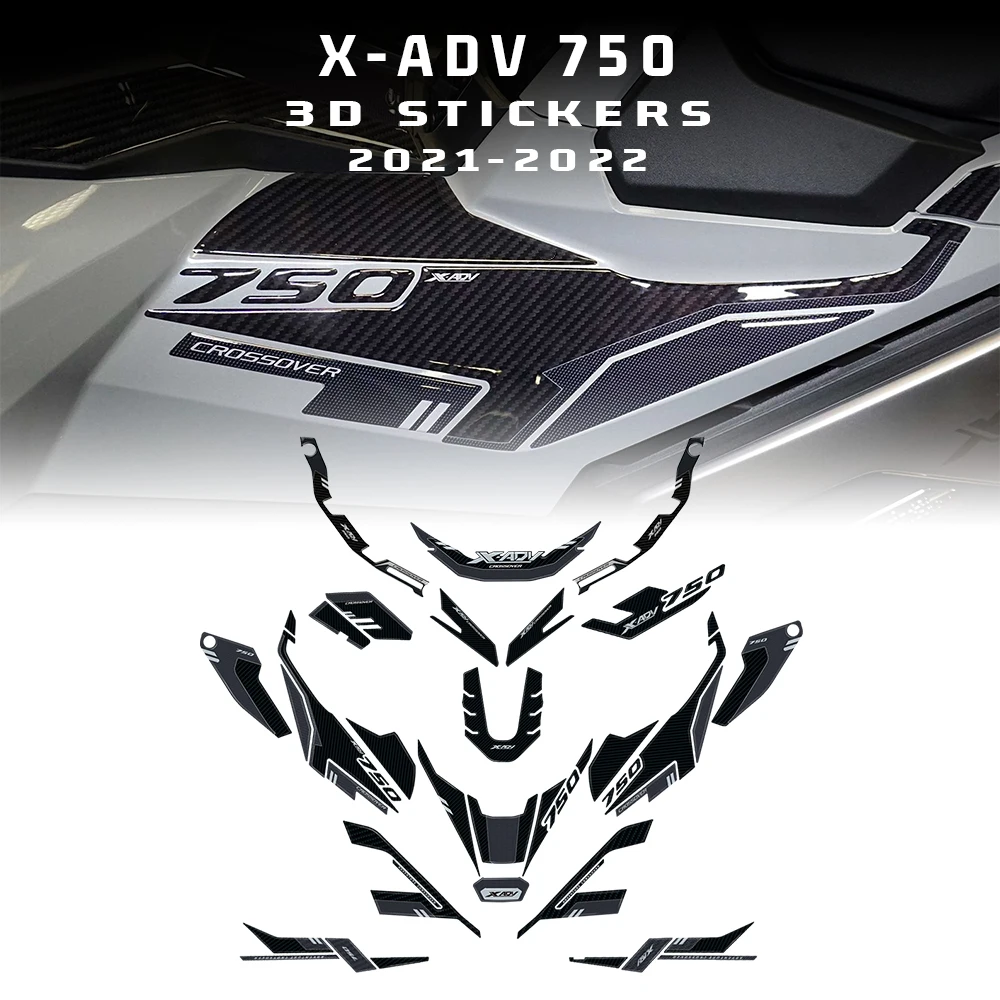 

3D Sticker Tank pad Oil Gas Protector Decoration Stickers protection kit For HONDA X-ADV750 XADV X-ADV 750 XADV750 2021 2022