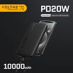 VOLTME Hypercore10A Fast Charging Power Bank Portable Battery Charger for iPhone 16,15,14,13 Pro Max,Xiaomi, 10000mAh, 22.5W PD