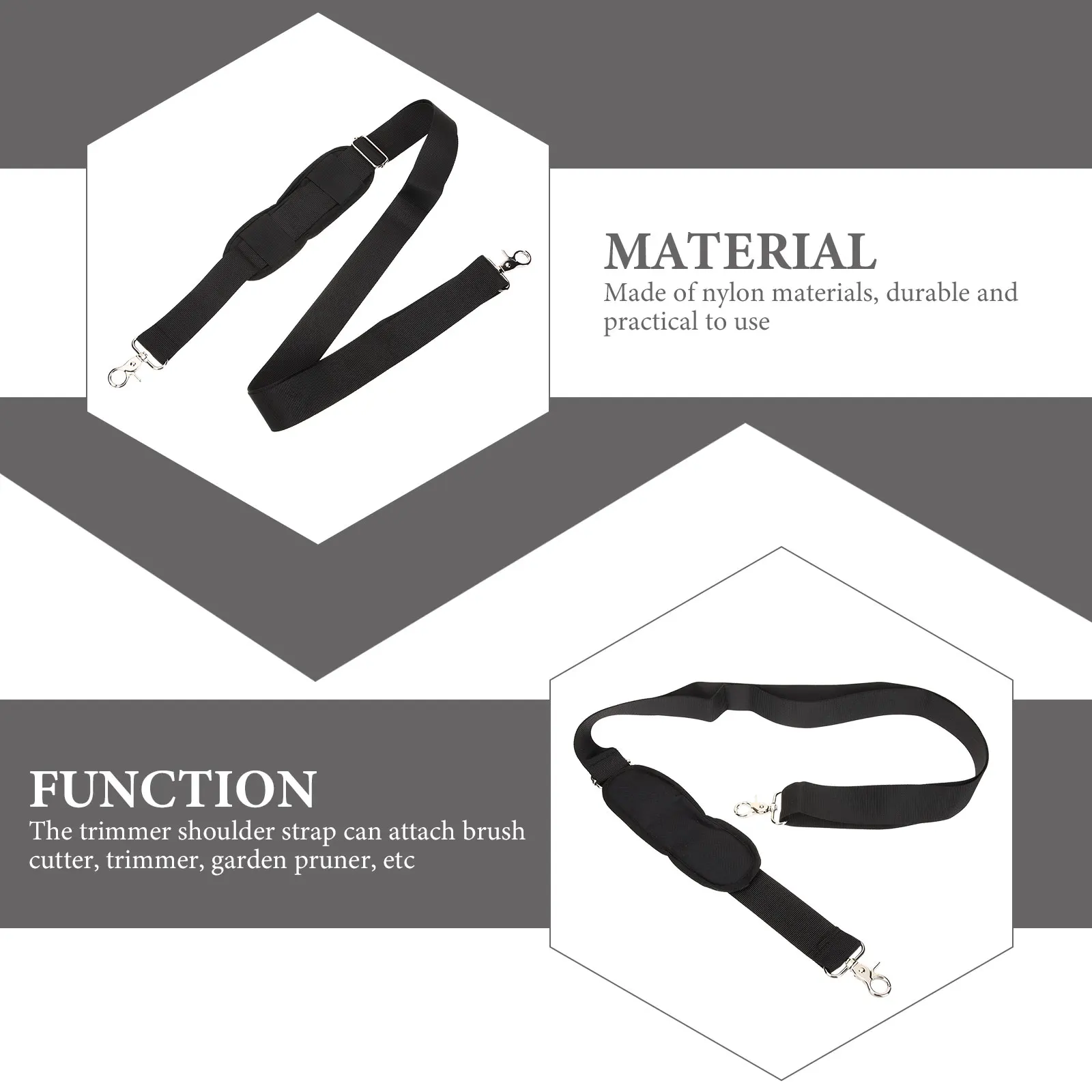 

Universal Adjustable Durable Grass Shoulder Belt For Lawn Garden Tool Case Carrier Quick Release Buckle Wide For Brush Cutter