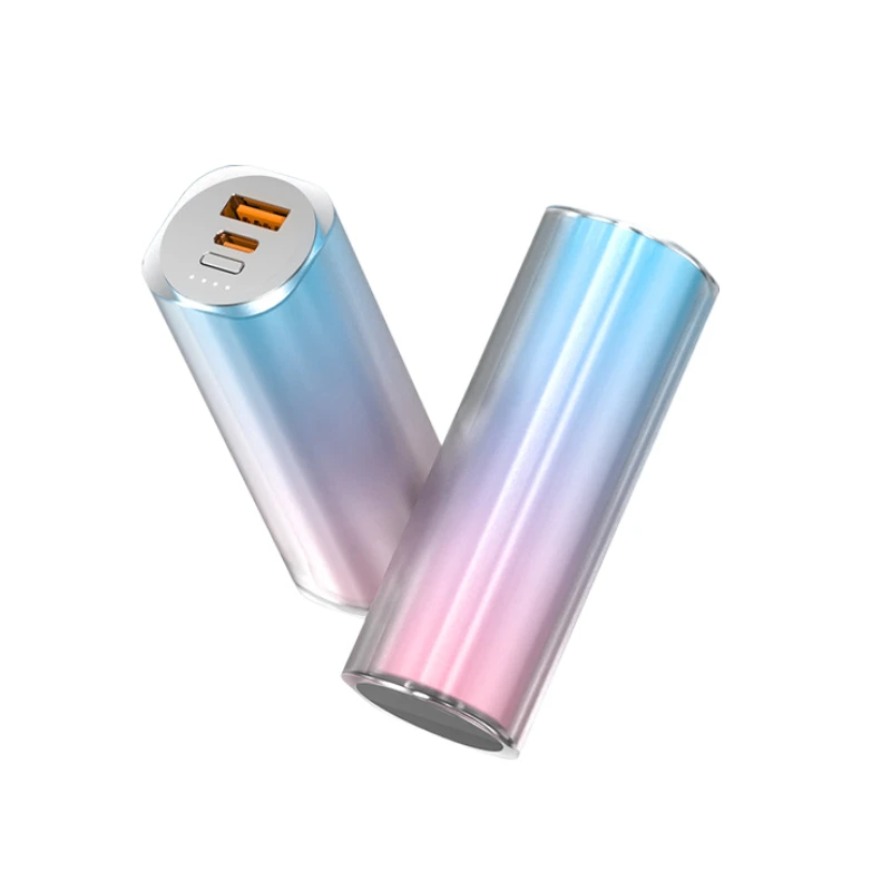 آيفون 15 سامسونج Xiaomi 5000mAh بنك طاقة صغير محمول USB C PD20W شحن سريع بطارية خارجية احتياطية متنقلة Powerbank