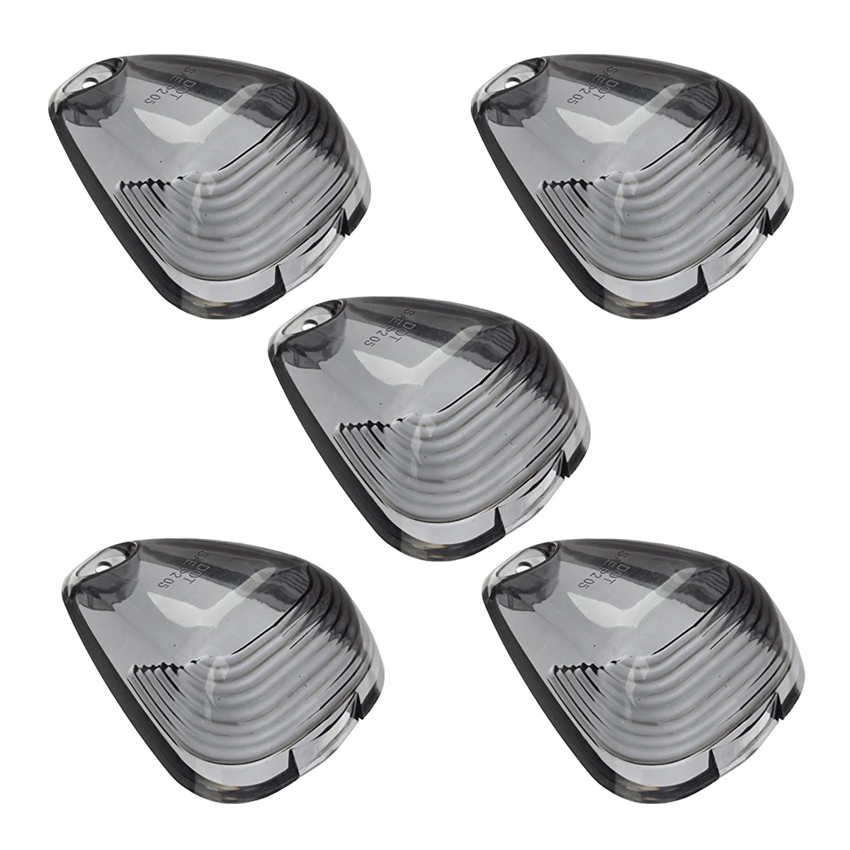 5pcs Smoke Cab Marker Clearance Light Lens Covers For F-250 F-350 F-450 F-550 stock cab maker