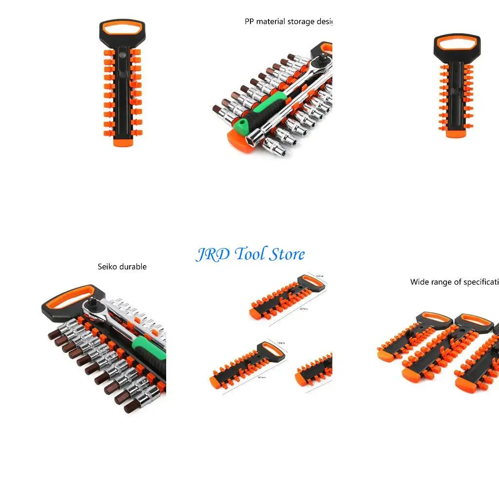 A2UD Socket Organizers Rack Portable Socket Tray 1/3-Inch 3/8-Inch 1/2in