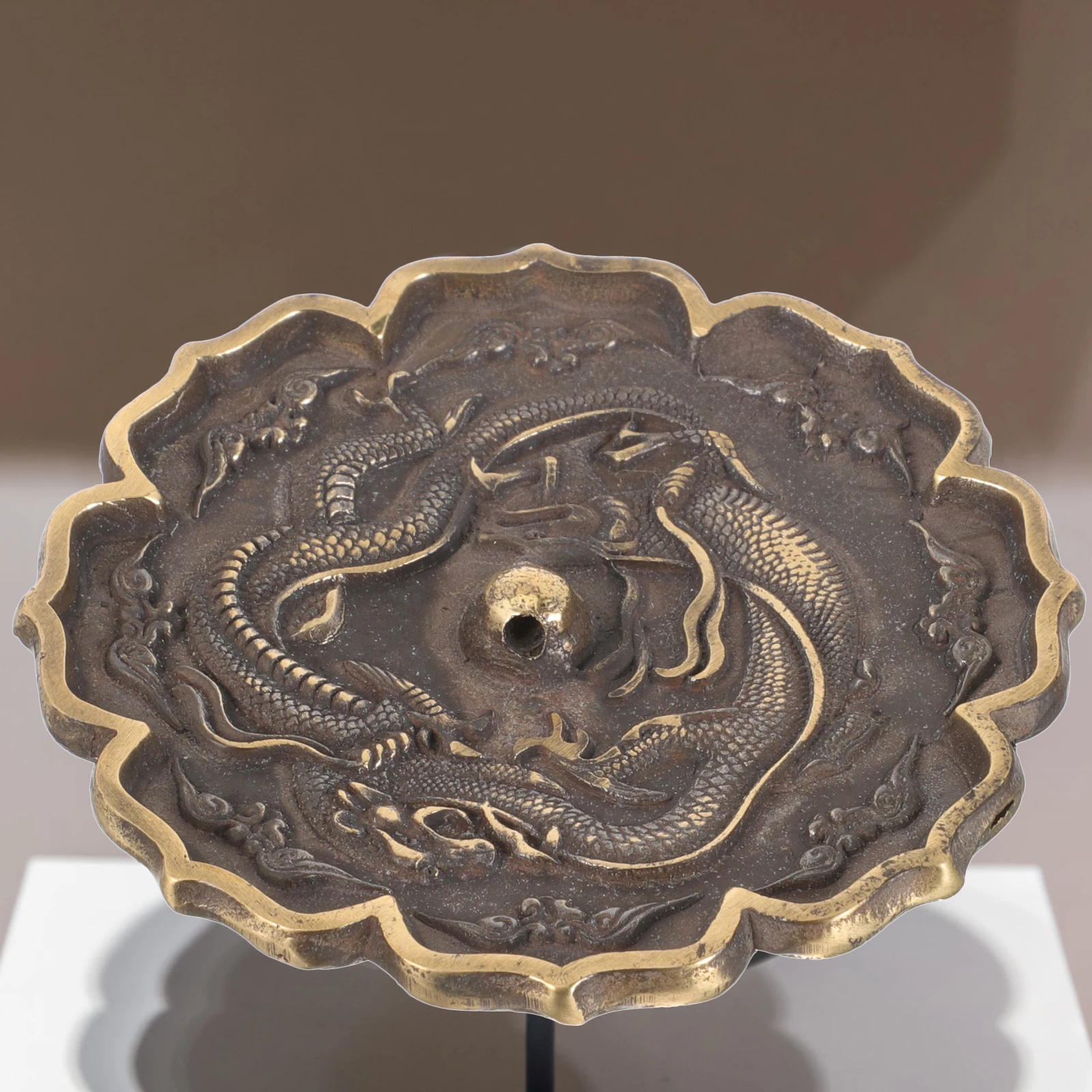 

Copper Mirror Chinese Style Pearl Ornament Zodiac Craft Home Decor Blessing Decoration Auspicious Pendant Exorcism