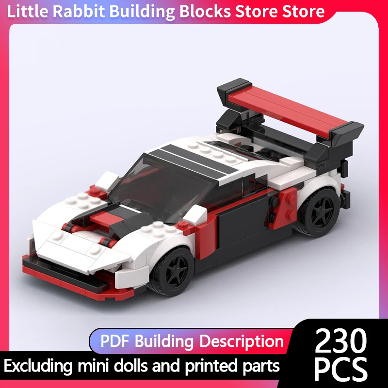 Speed Racing Car Model MOC Building Bricks Rally Racing Car WRX Modular Technology Children Holiday Gifts Assemble Toys Suit